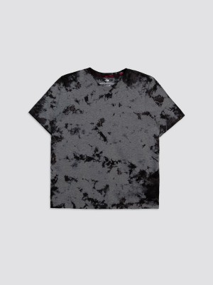 Men's Alpha Industries Alpha Crystal Dye T Shirts Grey | PAUCZG685