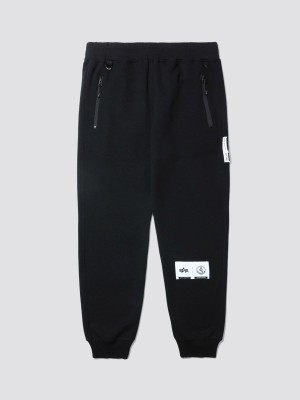 Men's Alpha Industries Alpha X Izzue Jogger Bottom Pants & Shorts Black | THUNAZ801