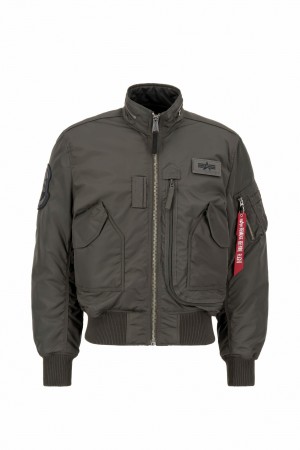 Men's Alpha Industries Engine Jacket Outerwear Grey | TZHUWV493