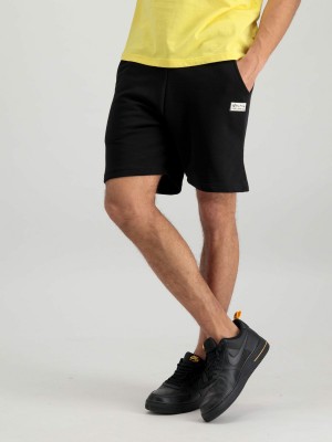 Men's Alpha Industries Organic Jogger Short Pants & Shorts Black | YXFMCG346