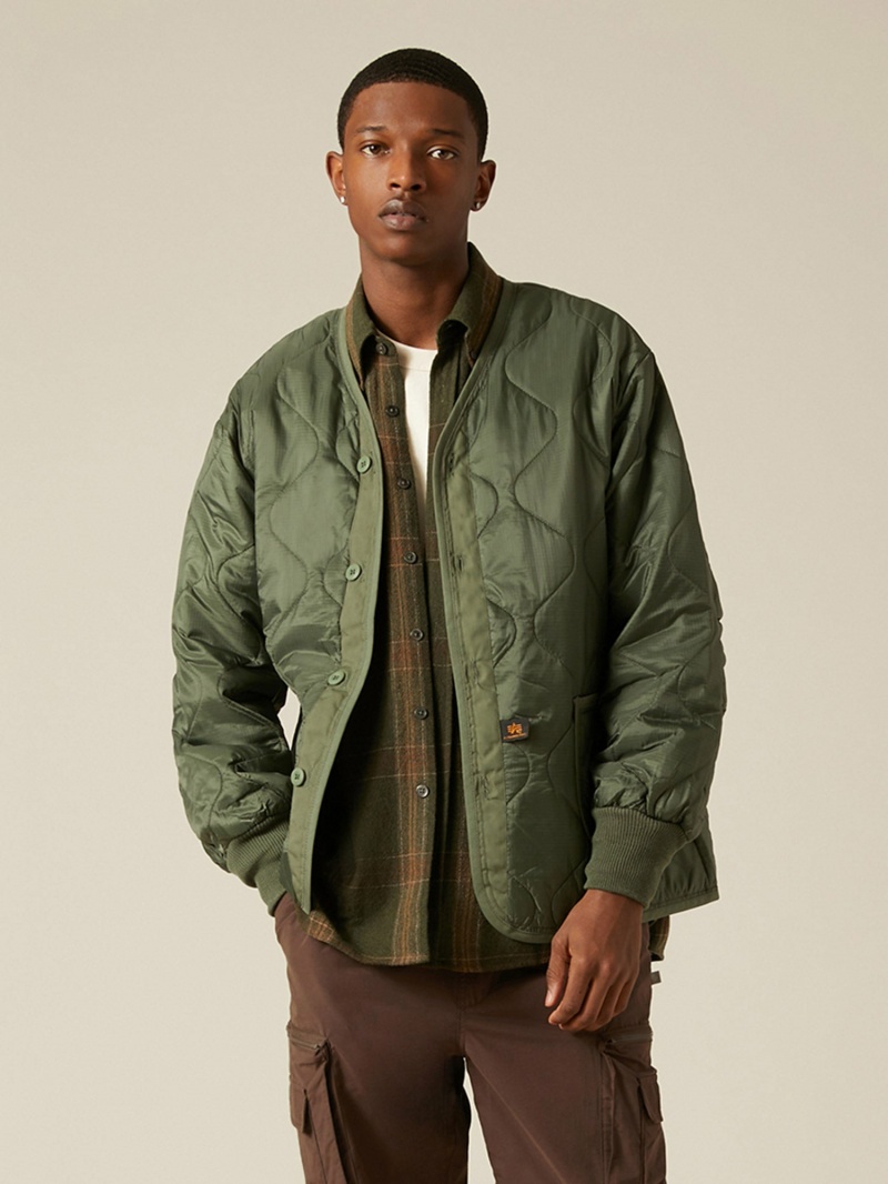 Men\'s Alpha Industries Als/92 Liner (Heritage) Outerwear Olive Green | OBCJKA365